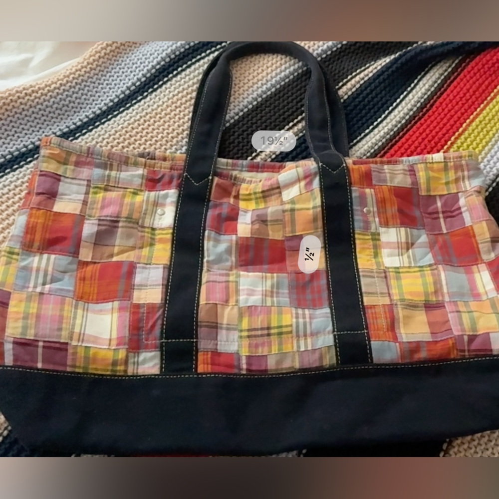 J. Crew Patchwork Tote Bag - image 5